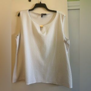 Plus size white blouse